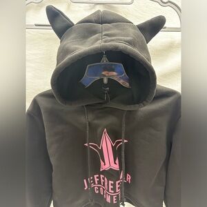 Jeffree Star Crop Top Hoodie w/ Ears